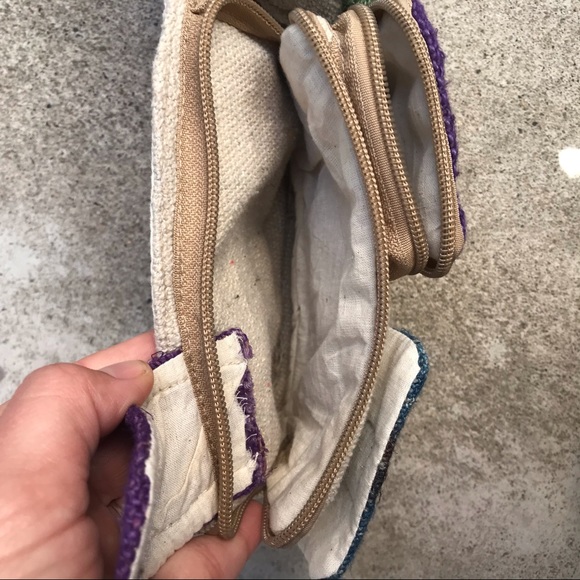 Himalayan Hemp Fanny Pack Multi Colored Lots Of Pockets - Picture 7 of 16